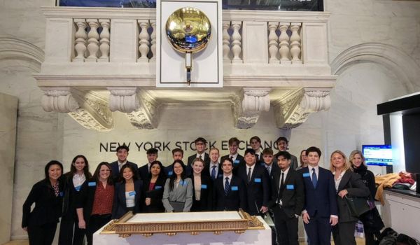 Carlson School students visited the New York Stock Exchange in January 2024.