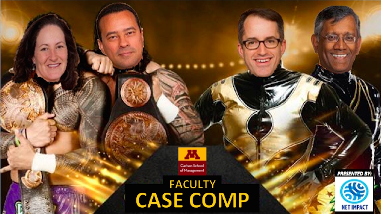 Photoshopped Image of Case Competitors' Faces on Muscular Bodies