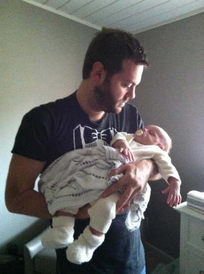 Alex Holding Baby