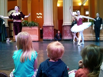 Children Watching Ballet Performance
