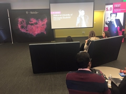 Students Watching T-Mobile Presentation