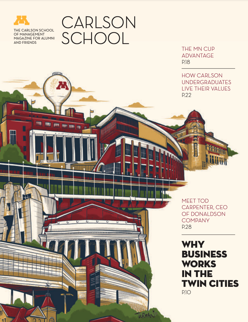 Spring 2019 alumni magazine cover