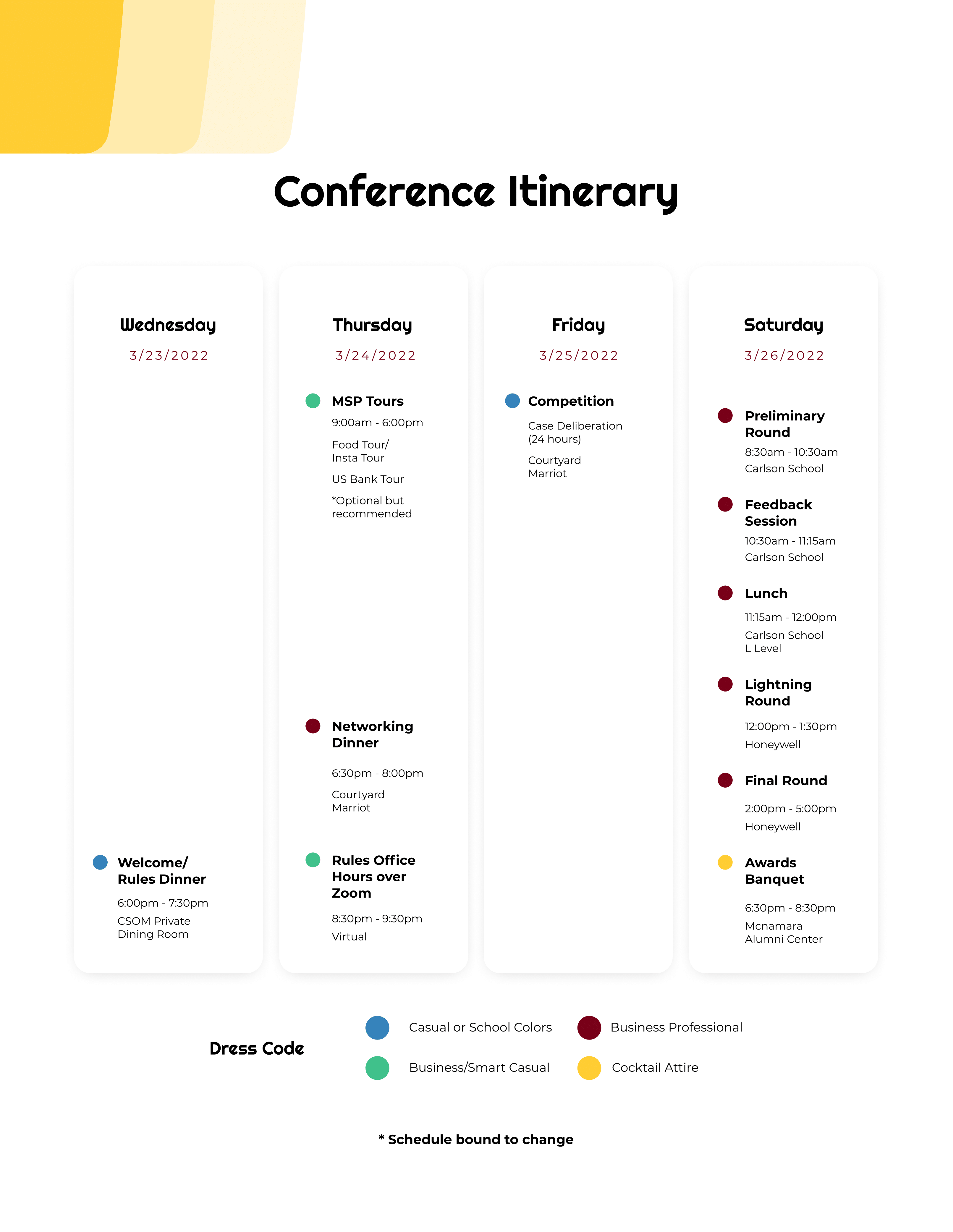 CoMIS 2022 Schedule