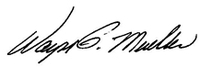 Wayne Mueller's Signature