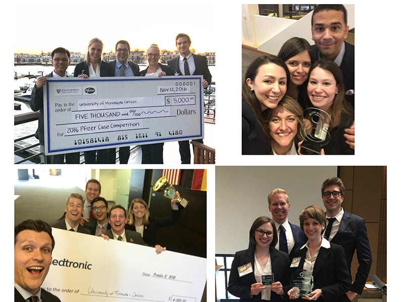 Collage of 4 Different Case Competition Teams