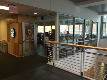 Entrance of Starbucks in the Carlson School