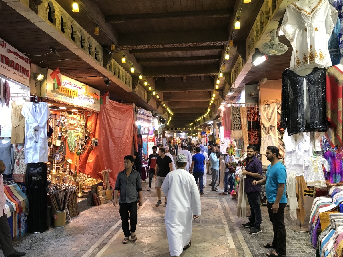 Fabric Shops in a Market