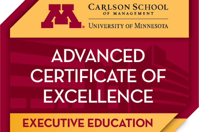 Executive Certificate- Advanced Certificate of Excellence Badge