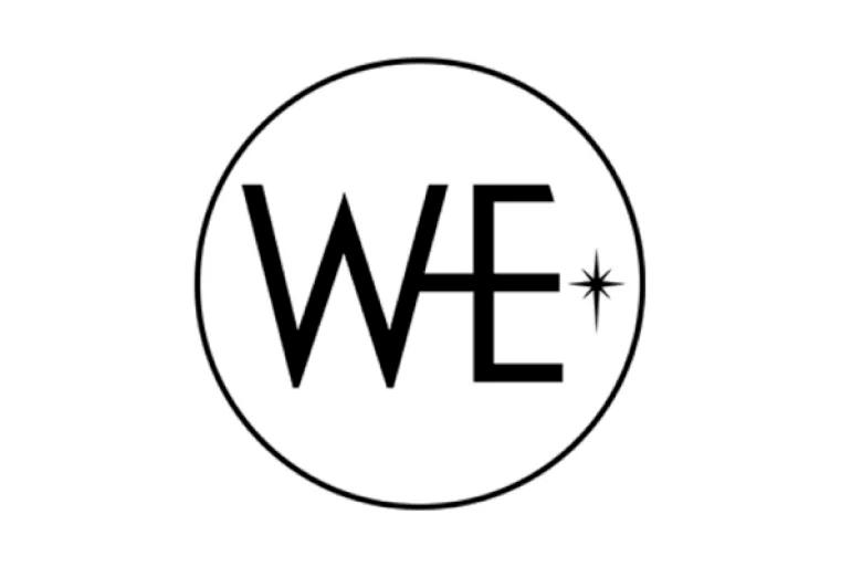 black circle with "we" on the inside