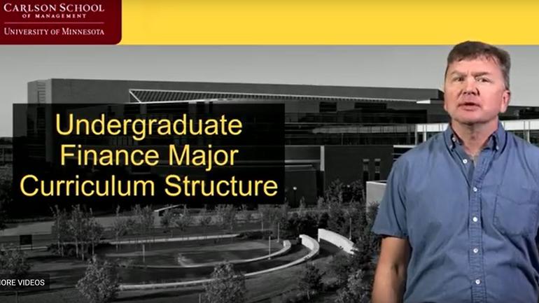 Undergraduate Finance Major Curriculum Structure