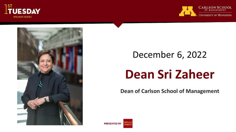 December 6, 2022 Dean Sri Zaheer
