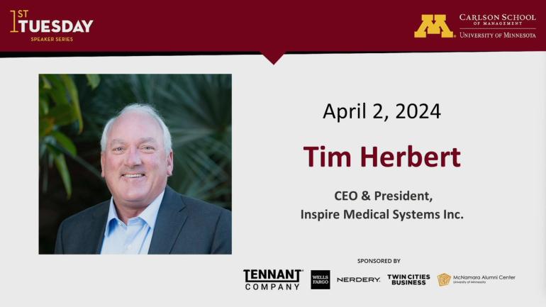 April 2, 2024. Tim Herbert, CEO and President, Inspire Medical Systems Inc. 