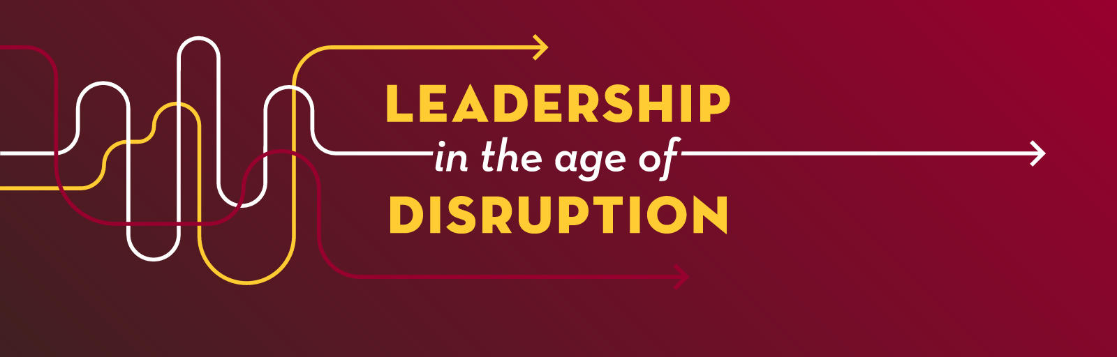 Leadership in Age of Disruption Banner