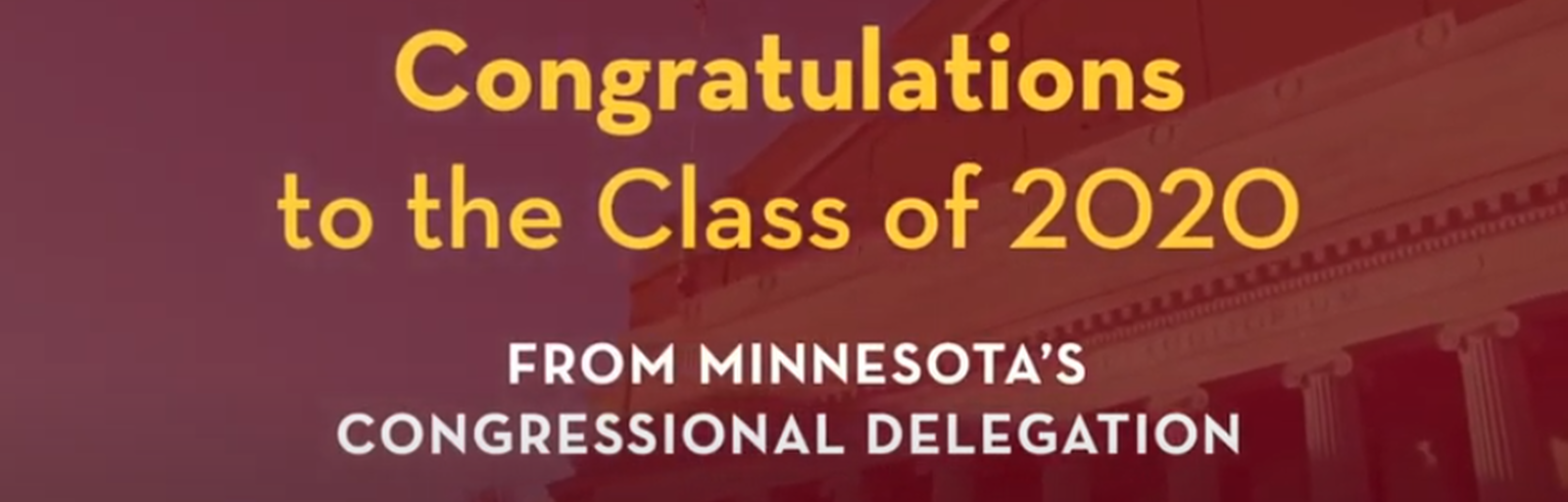 Minnesota Congressional Delegates Congratulate Graduates
