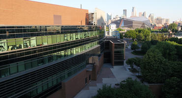 The Carlson School and downtown Minneapolis