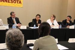 Dean Zaheer Leading Business Round-Table Discussion with Minnesota Businesses