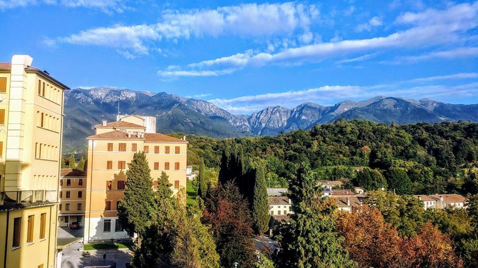 view of the Italian alps from the CIMBA campus