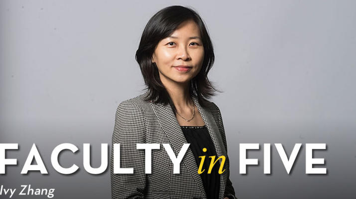 Faculty in 5: Ivy Zhang