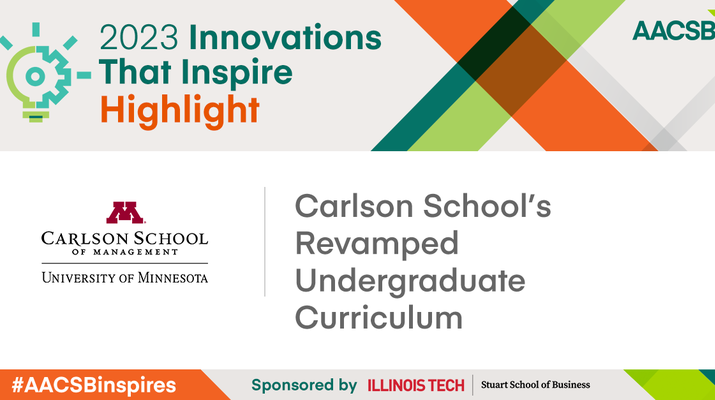 Carlson School's revamped undergraduate curriculum named AACSB Innovations that Inspire winner