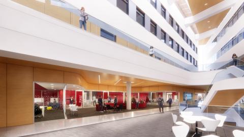 A rendering of the Enterprise Lab Suite for the Connecting Carlson project.