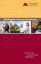 Cover of the PhD brochure