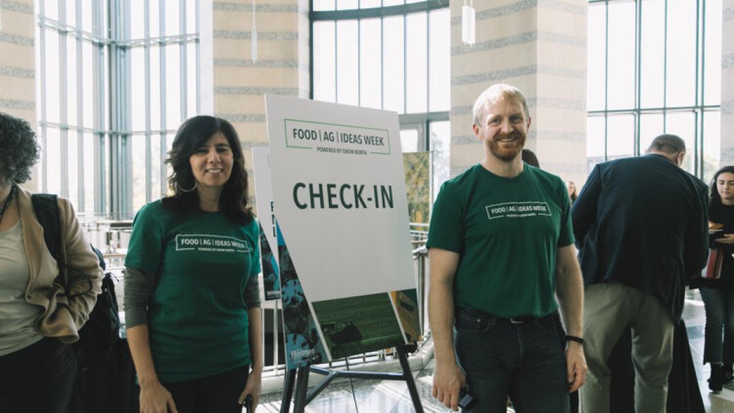 Food Ag Ideas Week atrium checkin