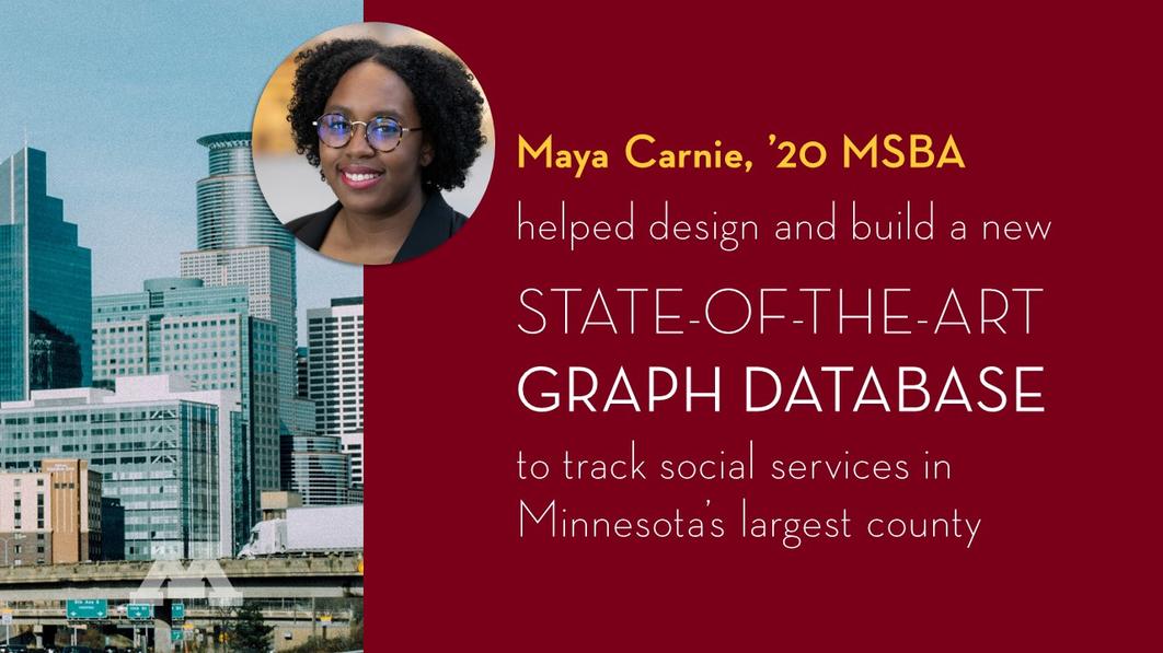 MSBA alum Maya Carnie built a state of the art graph database