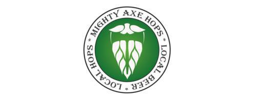 Mighty axe hops logo