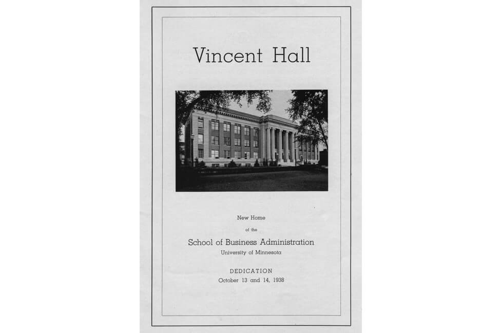Vincent Hall brochure